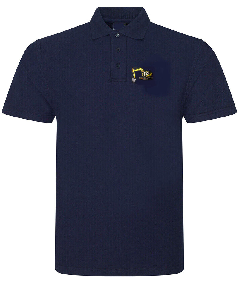 JCB CAT DIGGER CRANE embroidered Polo shirt