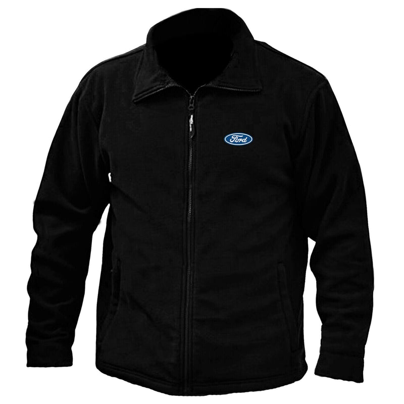 FORD LOGO EMBROIDERED ANTI PILL FULL ZIP FLEECE JACKET WORKWEAR SPORT OUTDOOR