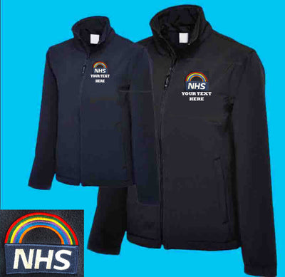 Embroidered Rainbow Logo Fleece Jacket. `Complies with NHS identity guidelines